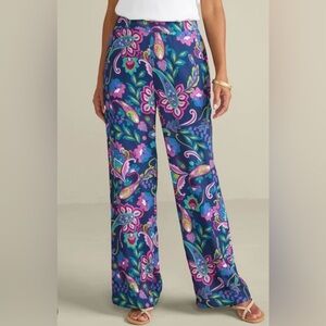 WIDE LEG PAISLEY PULL ON PANTS FROM SOFT SURROUNDINGS. NWT